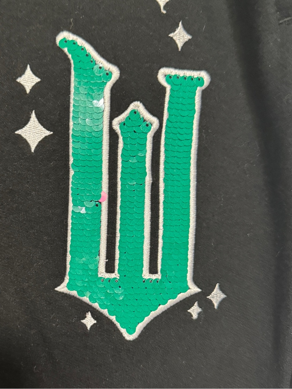 🌟 NWT Wicked Movie Elphaba & Glinda Sequin Graphic Joggers Sweatpants Size XXL - Picture 4 of 6